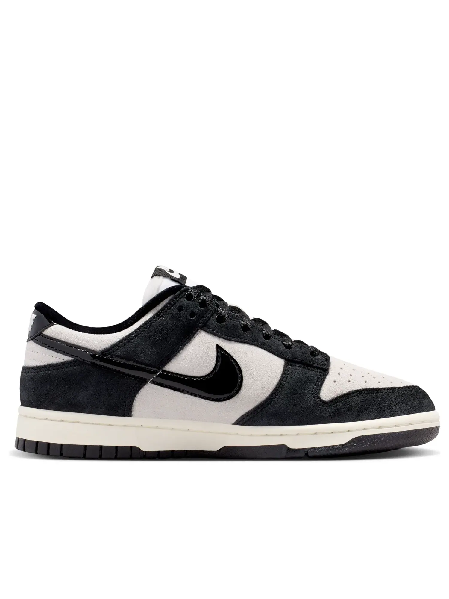 Женские кроссовки с кожаным верхом Dunk Low Florette Black White Nike — изображение 6 из 6, черный