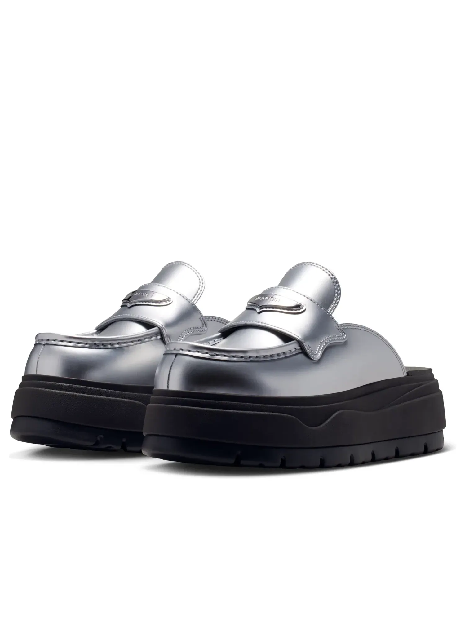 Женские тапочки-мюли с закрытым носком Air Jordan Mule SE — изображение 3 из 6, серебряный