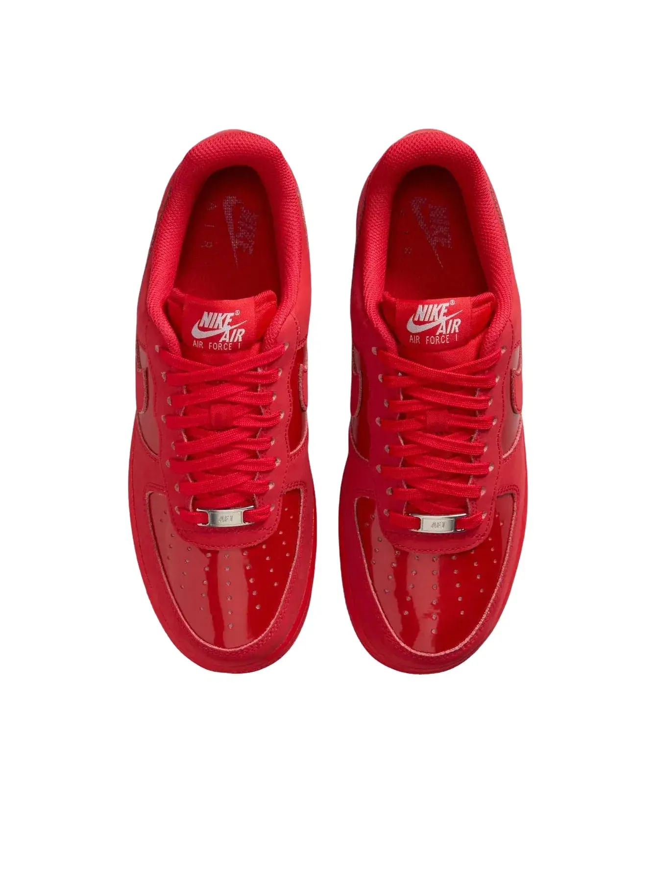 Женские кроссовки с лакированной кожей Air Force 1 Low Red Patent Nike — изображение 3 из 5, красный