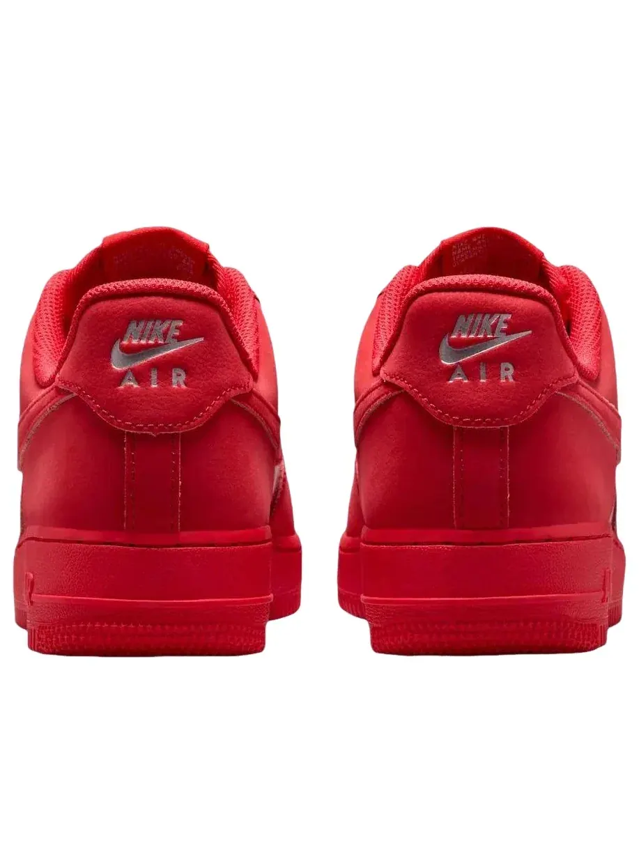 Женские кроссовки с лакированной кожей Air Force 1 Low Red Patent Nike — изображение 4 из 5, красный