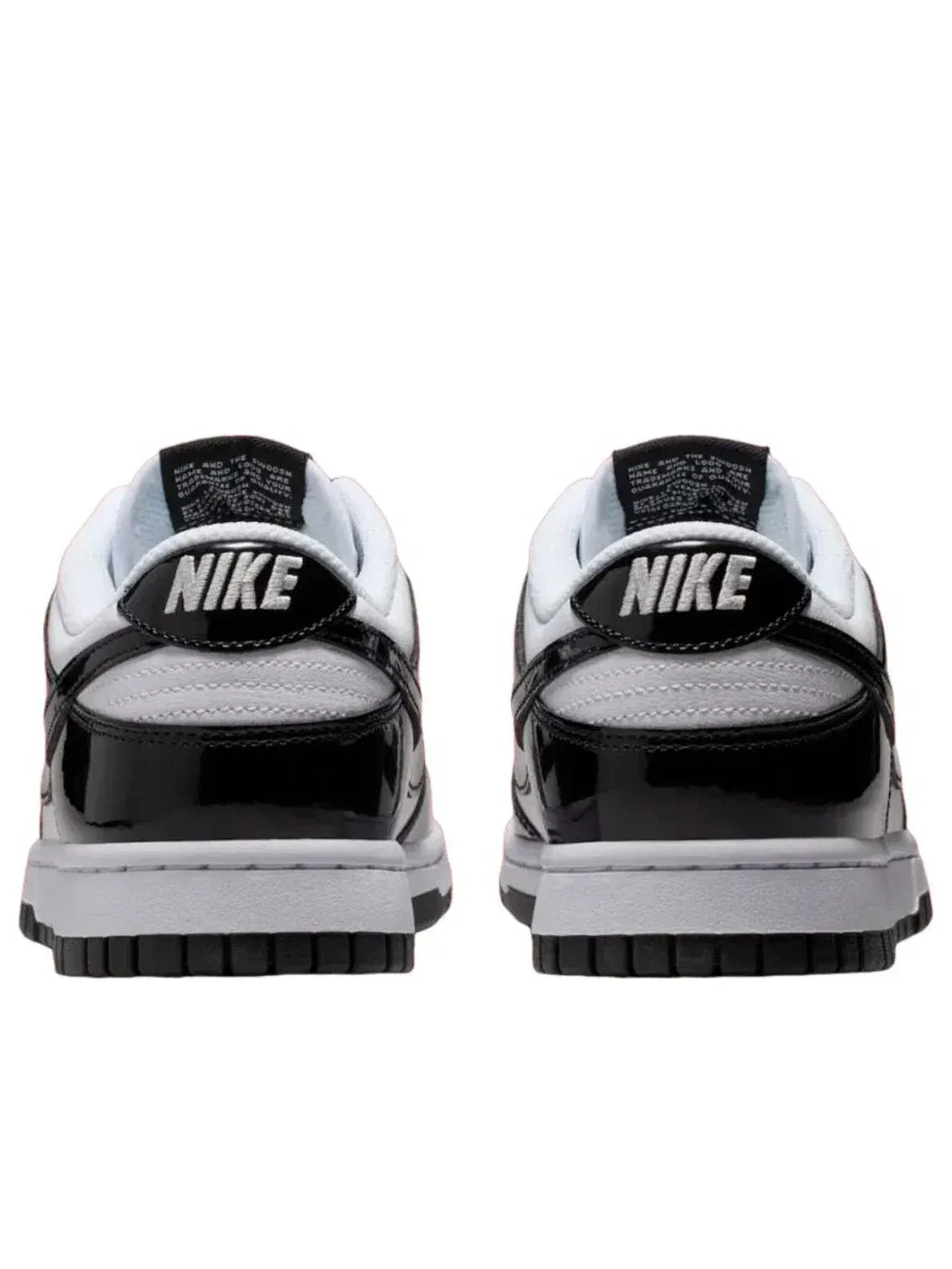 Женские кроссовки с лакированной кожей Nike Dunk Low Panda Patent — изображение 4 из 5, белый