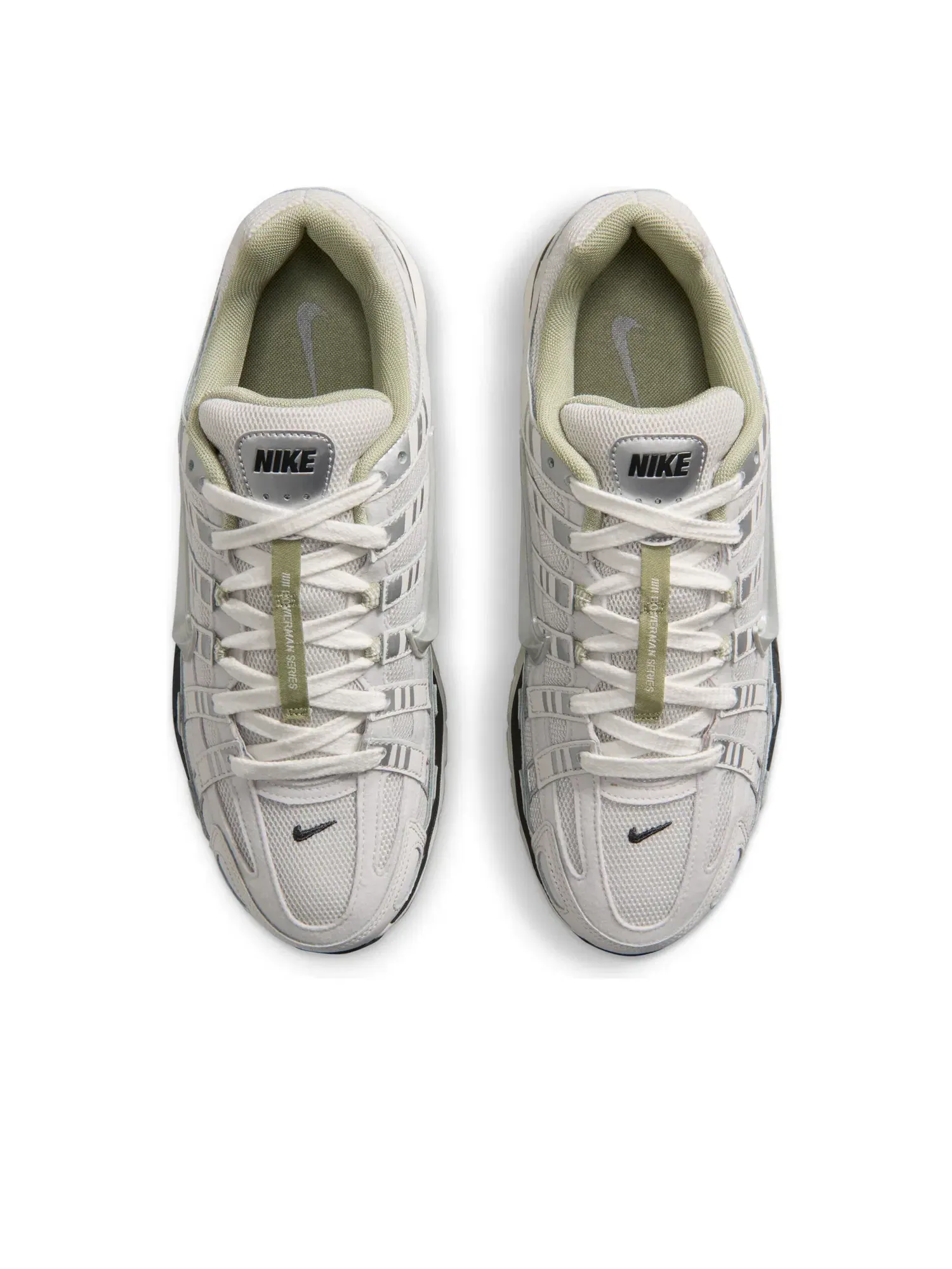 Мужские кроссовки с шнуровкой P-6000 Nike — изображение 3 из 7, серебряный