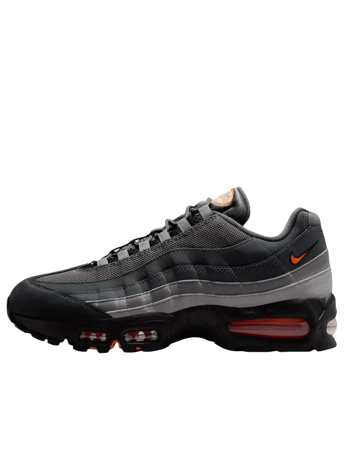 Мужские кроссовки с низким верхом Nike Air Max 95 Smoke Grey Total Orange — изображение 1 из 6, серый