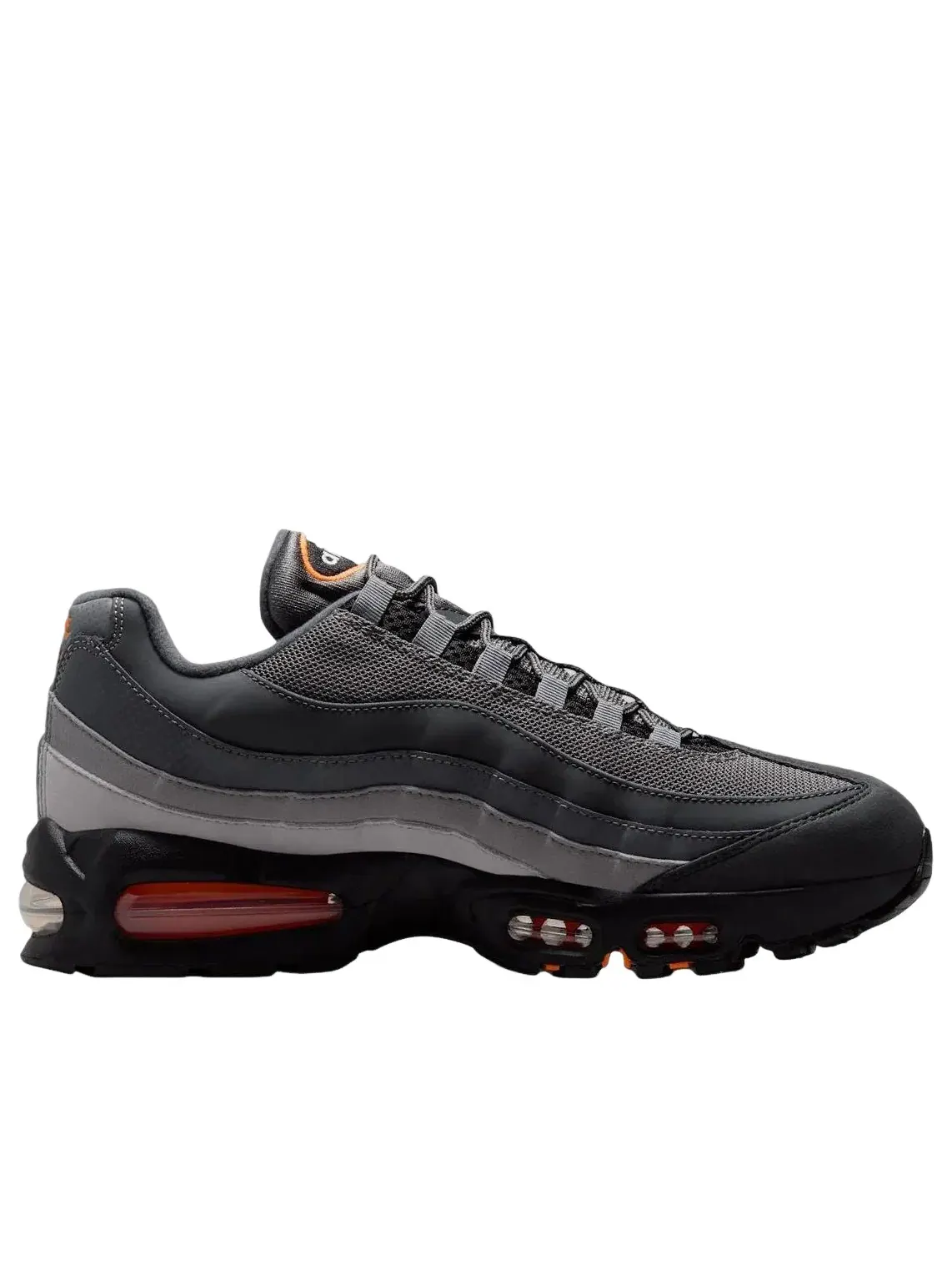 Мужские кроссовки с низким верхом Nike Air Max 95 Smoke Grey Total Orange — изображение 2 из 6, серый