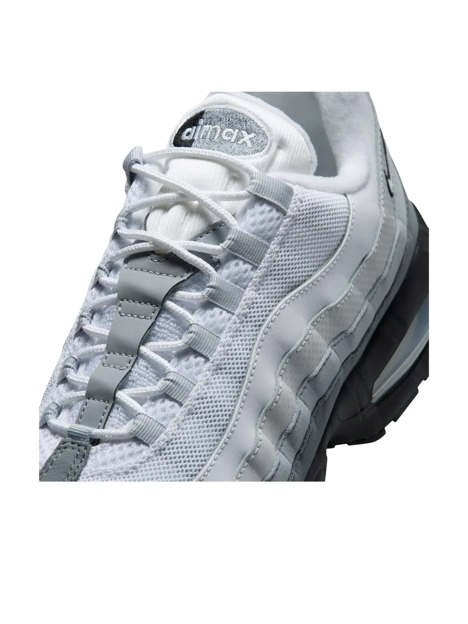 Мужские кроссовки с шнуровкой Pure Platinum Wolf Grey Nike Air Max 95 — изображение 5 из 6, серый