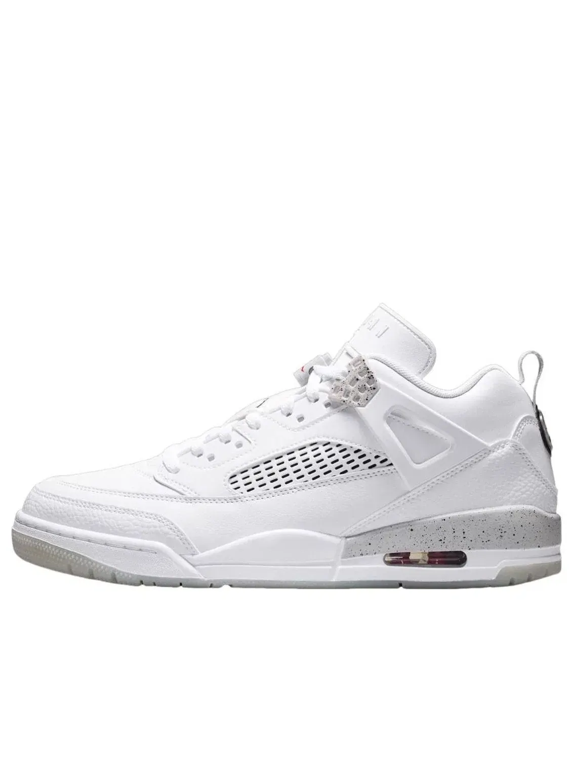 Мужские кроссовки с кожаным верхом Air Jordan Spizike Low White Cement — изображение 1 из 5, белый