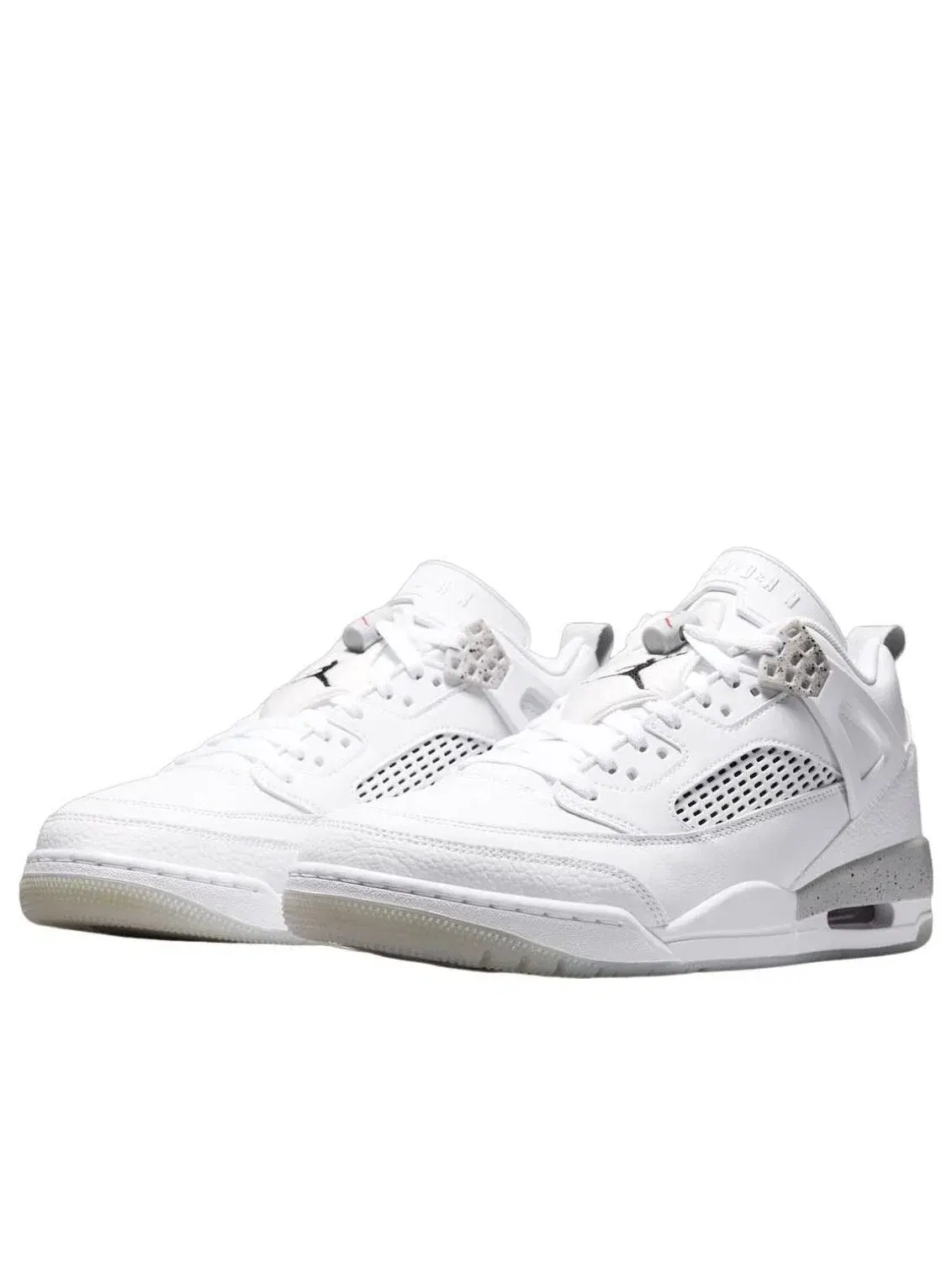 Мужские кроссовки с кожаным верхом Air Jordan Spizike Low White Cement — изображение 2 из 5, белый