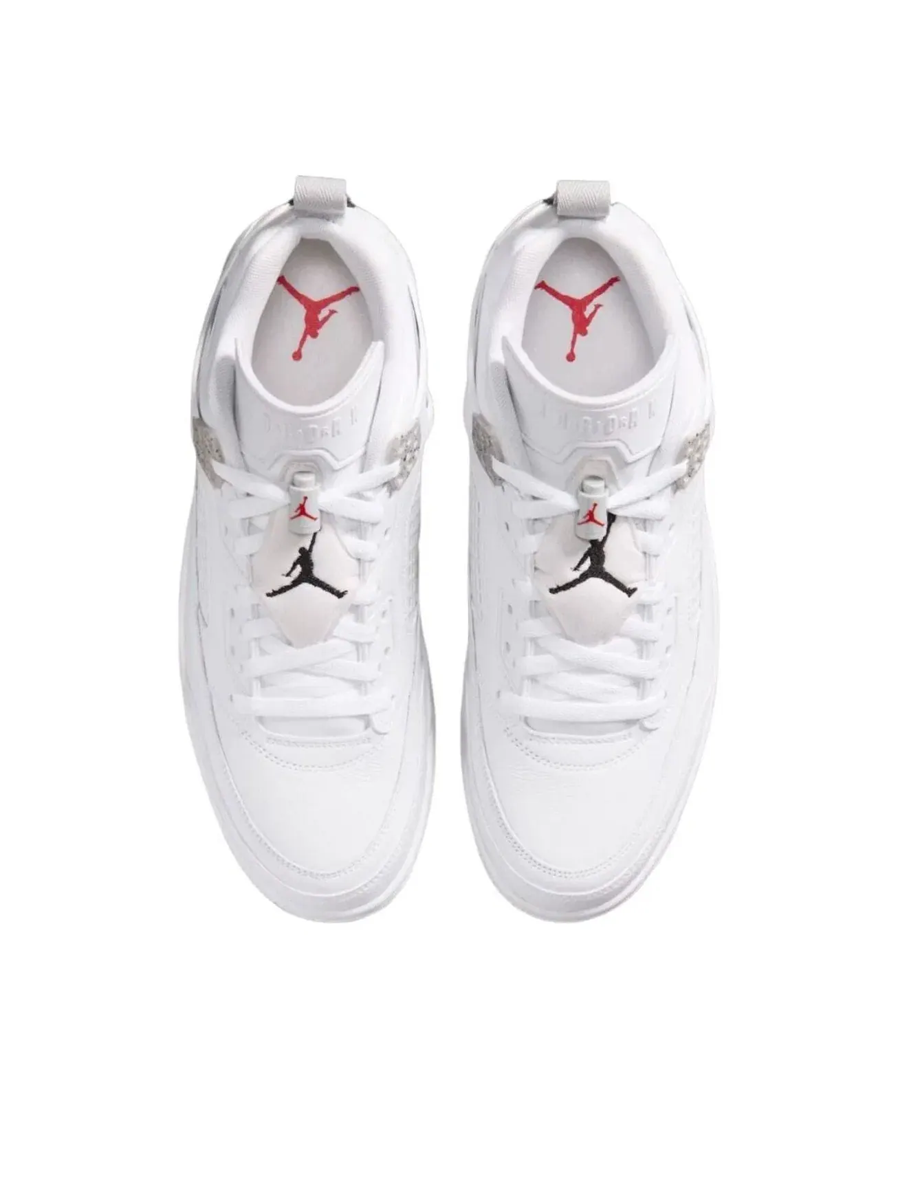 Мужские кроссовки с кожаным верхом Air Jordan Spizike Low White Cement — изображение 3 из 5, белый
