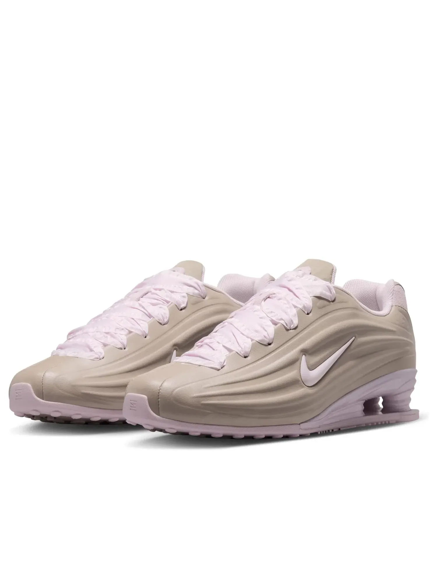 Женские кроссовки с шнуровкой Nike Shox Z Enigma Stone Bleached Lilac — изображение 5 из 7, коричневый
