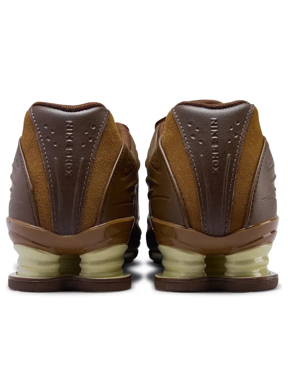 Женские кроссовки с шнуровкой Nike Shox Z Cacao Wow Khaki — изображение 3 из 6, коричневый