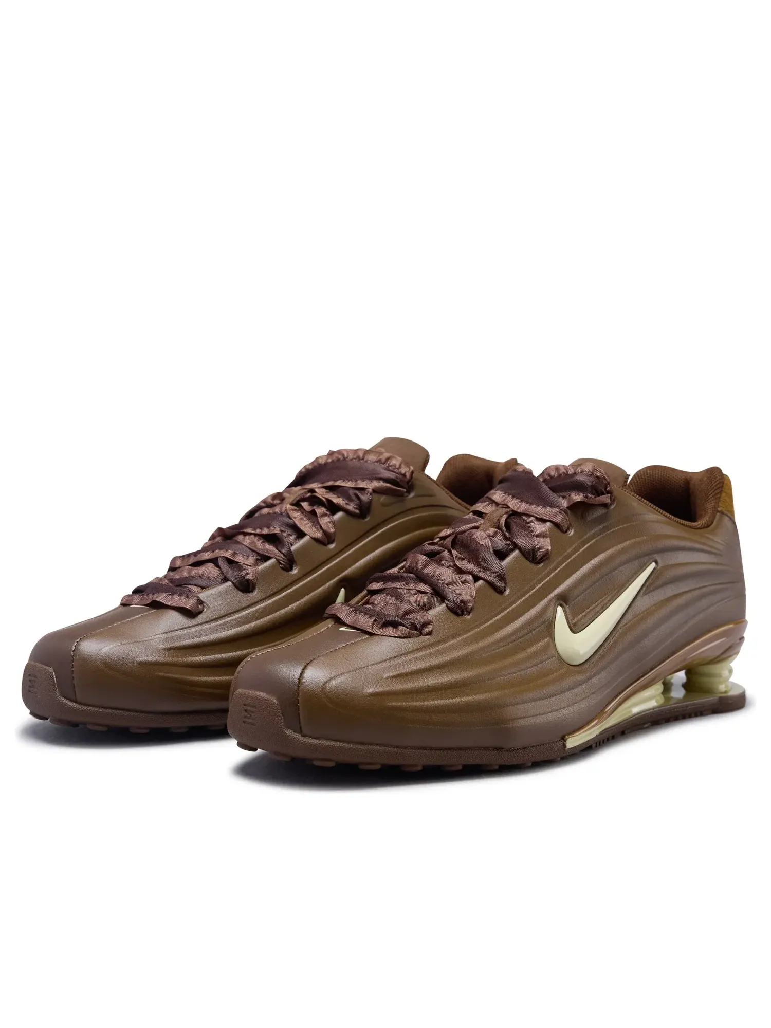Женские кроссовки с шнуровкой Nike Shox Z Cacao Wow Khaki — изображение 4 из 6, коричневый