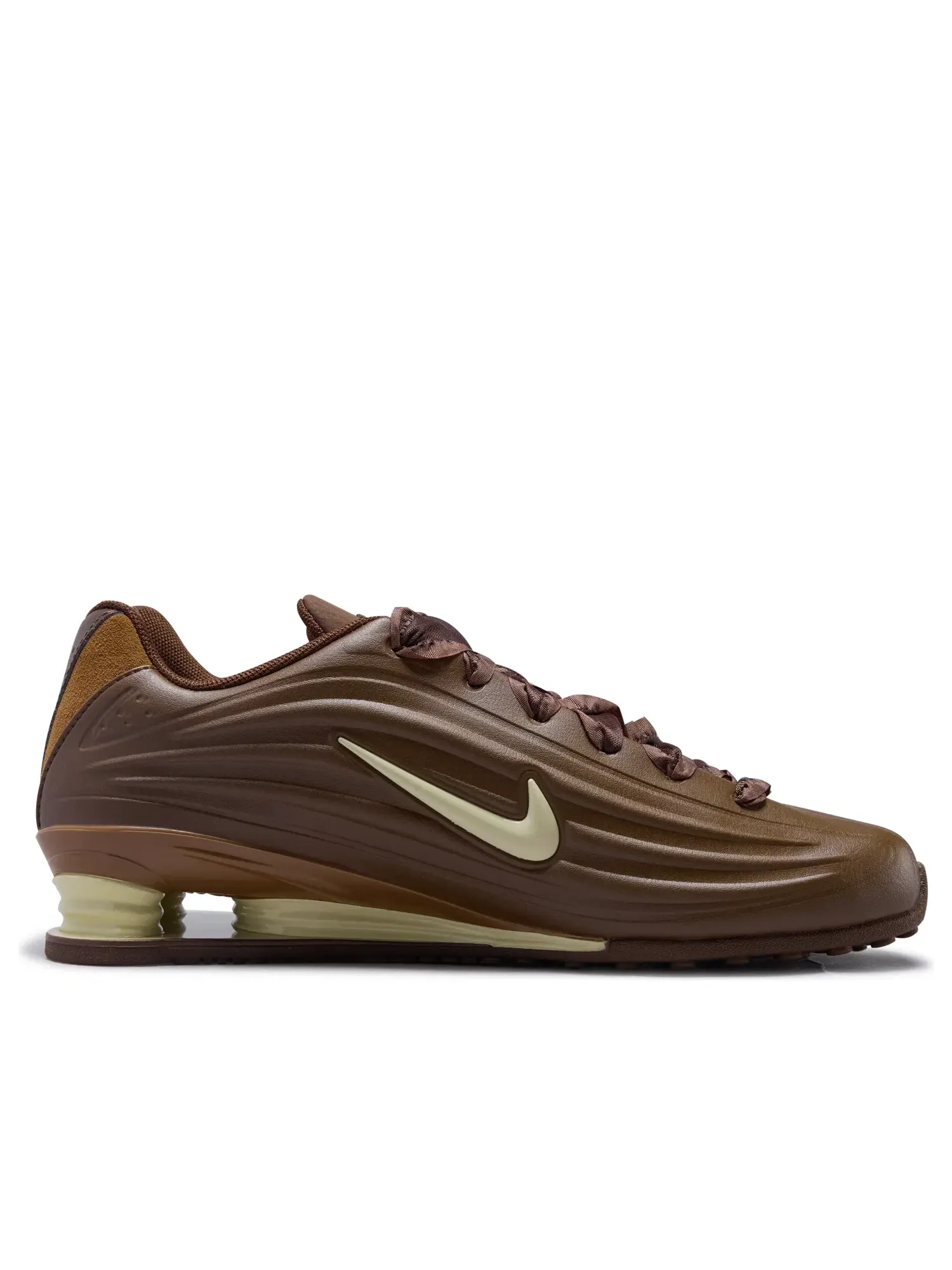 Женские кроссовки с шнуровкой Nike Shox Z Cacao Wow Khaki — изображение 6 из 6, коричневый