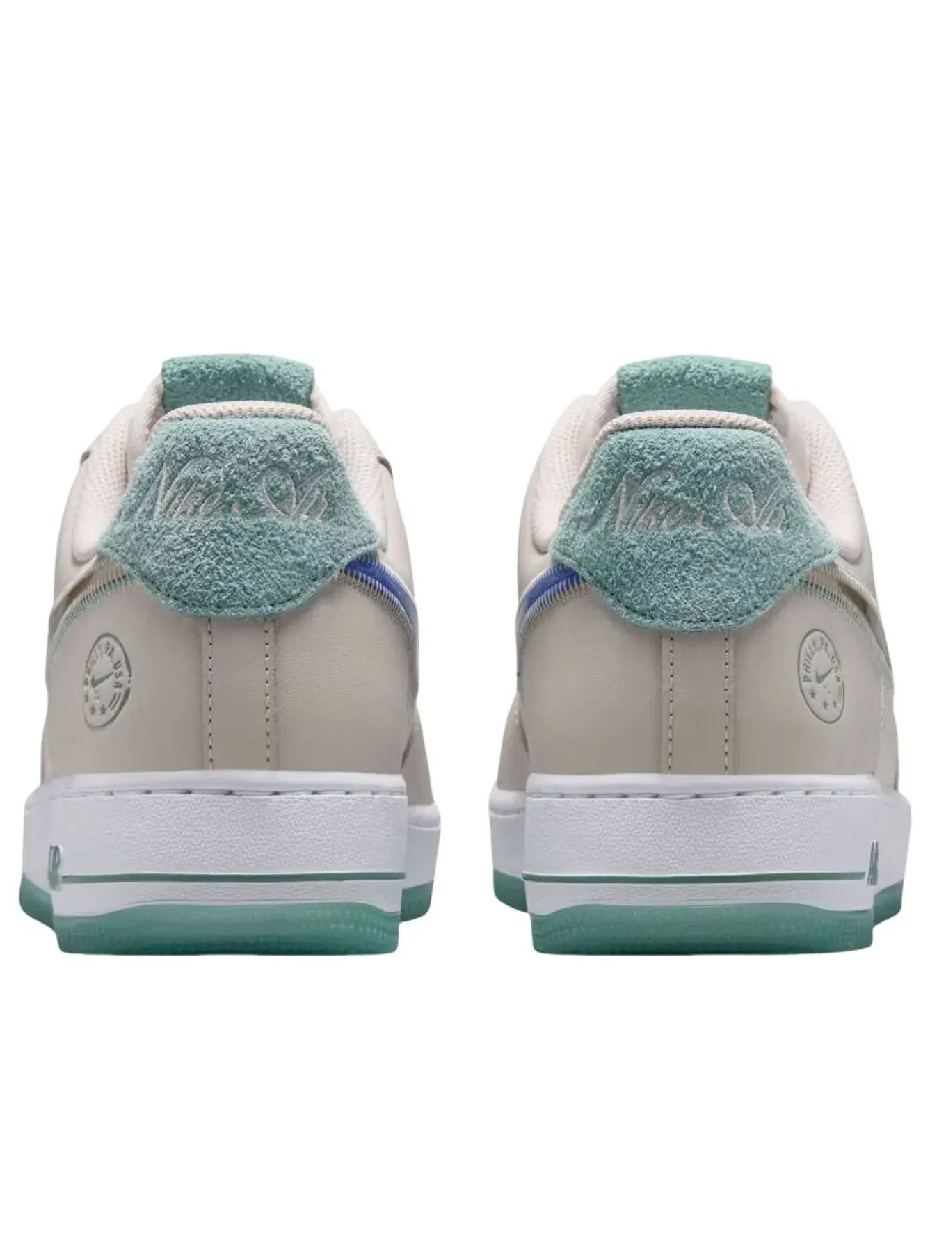 Мужские кроссовки с кожаным верхом Air Force 1 Low 'Philadelphia' Nike — изображение 3 из 5, бежевый