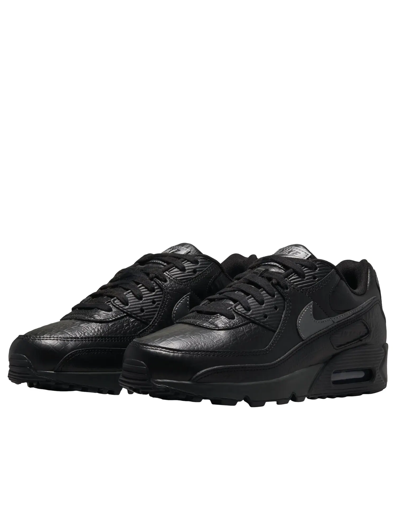 Мужские кроссовки с кожаным верхом Nike Air Max 90 — изображение 4 из 6, черный