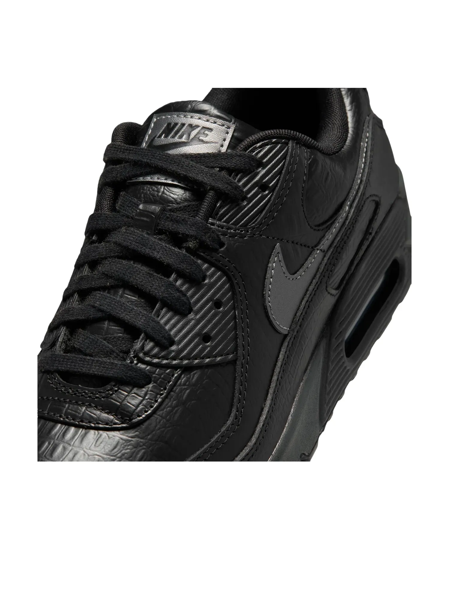Мужские кроссовки с кожаным верхом Nike Air Max 90 — изображение 5 из 6, черный