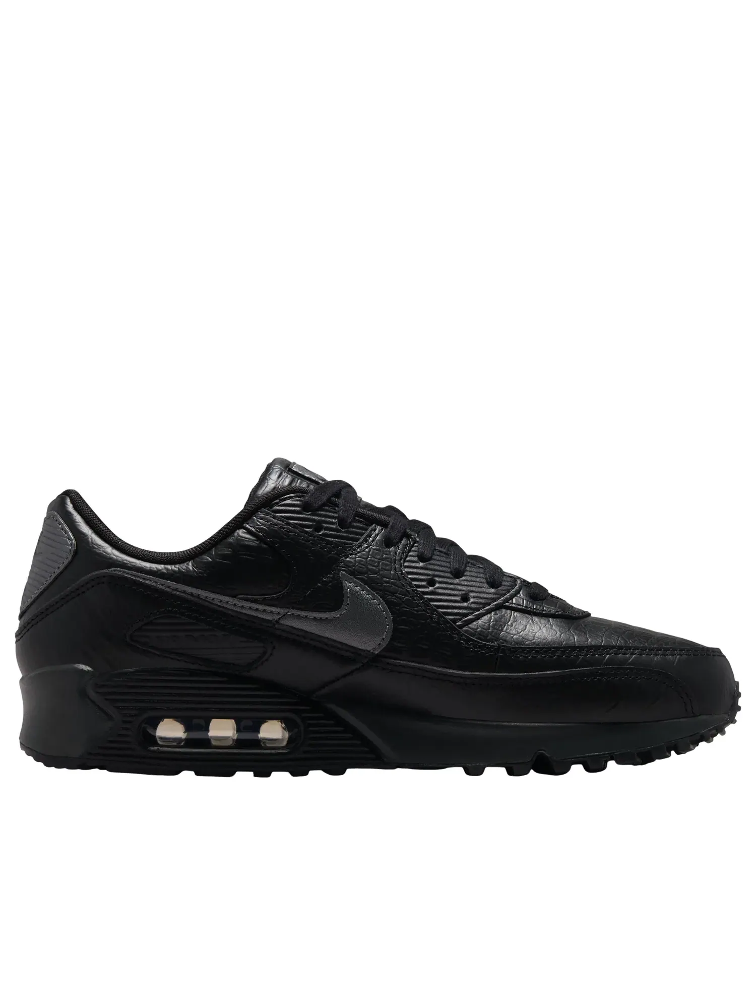 Мужские кроссовки с кожаным верхом Nike Air Max 90 — изображение 6 из 6, черный