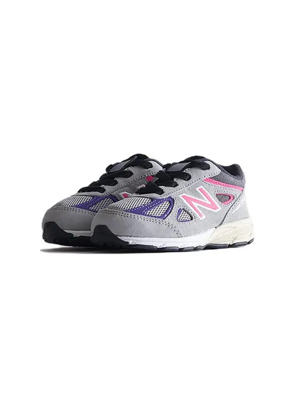 Кроссовки x kith 990v4 New Balance — изображение 3 из 4, серый/розовый
