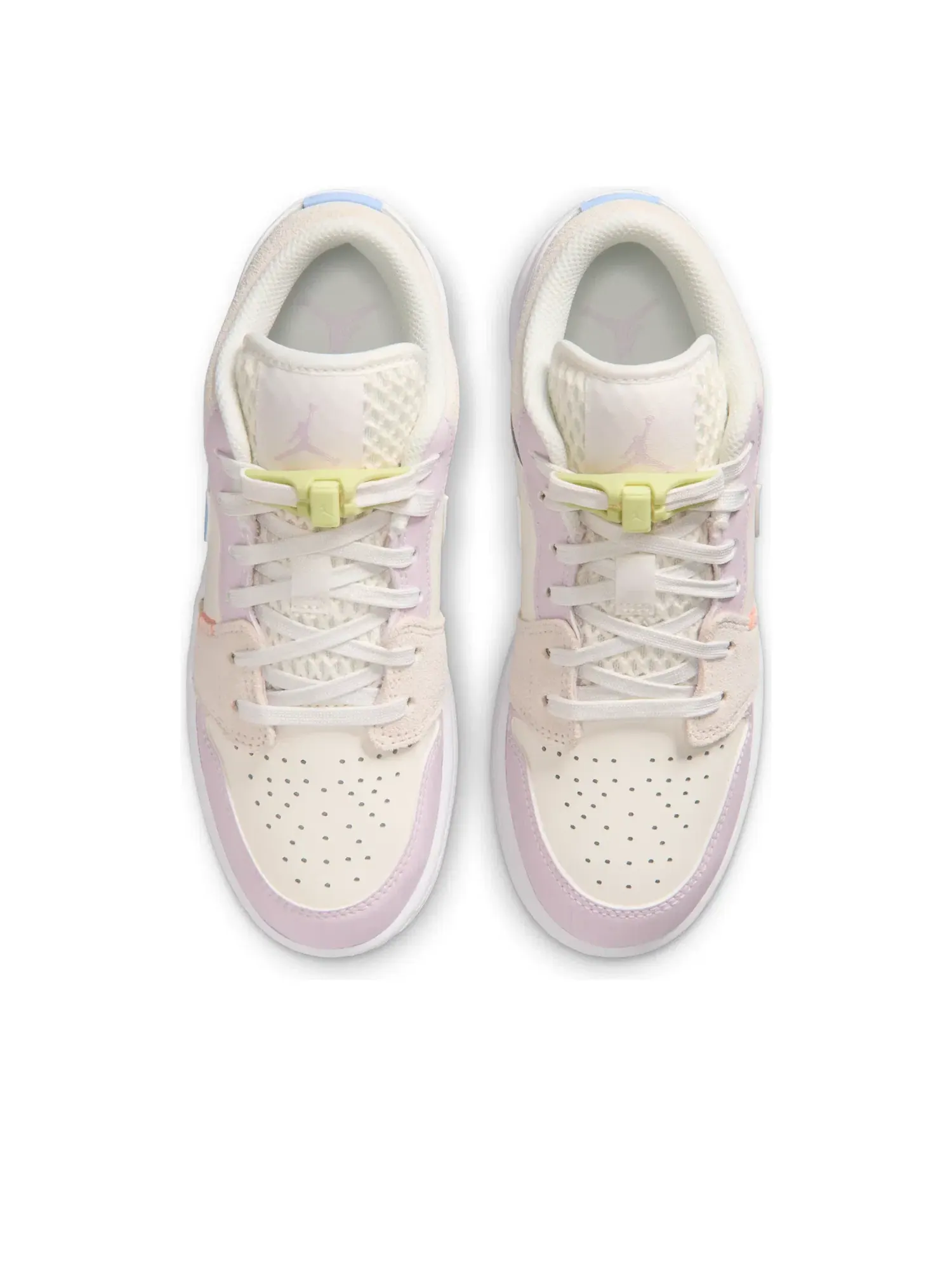 Детские кроссовки с кожаным верхом Air Jordan 1 Low Sail Bleached Lilac — изображение 3 из 7, розовый