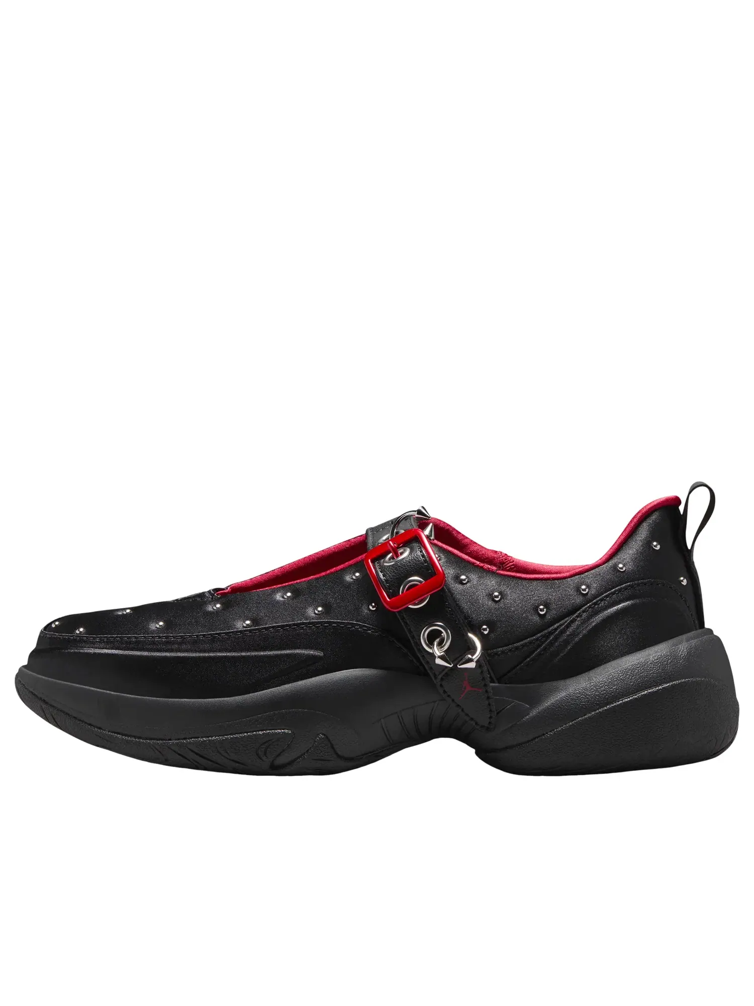 Женские кроссовки Air Jordan Pointe с кожаным верхом Black University Red — изображение 1 из 7, черный