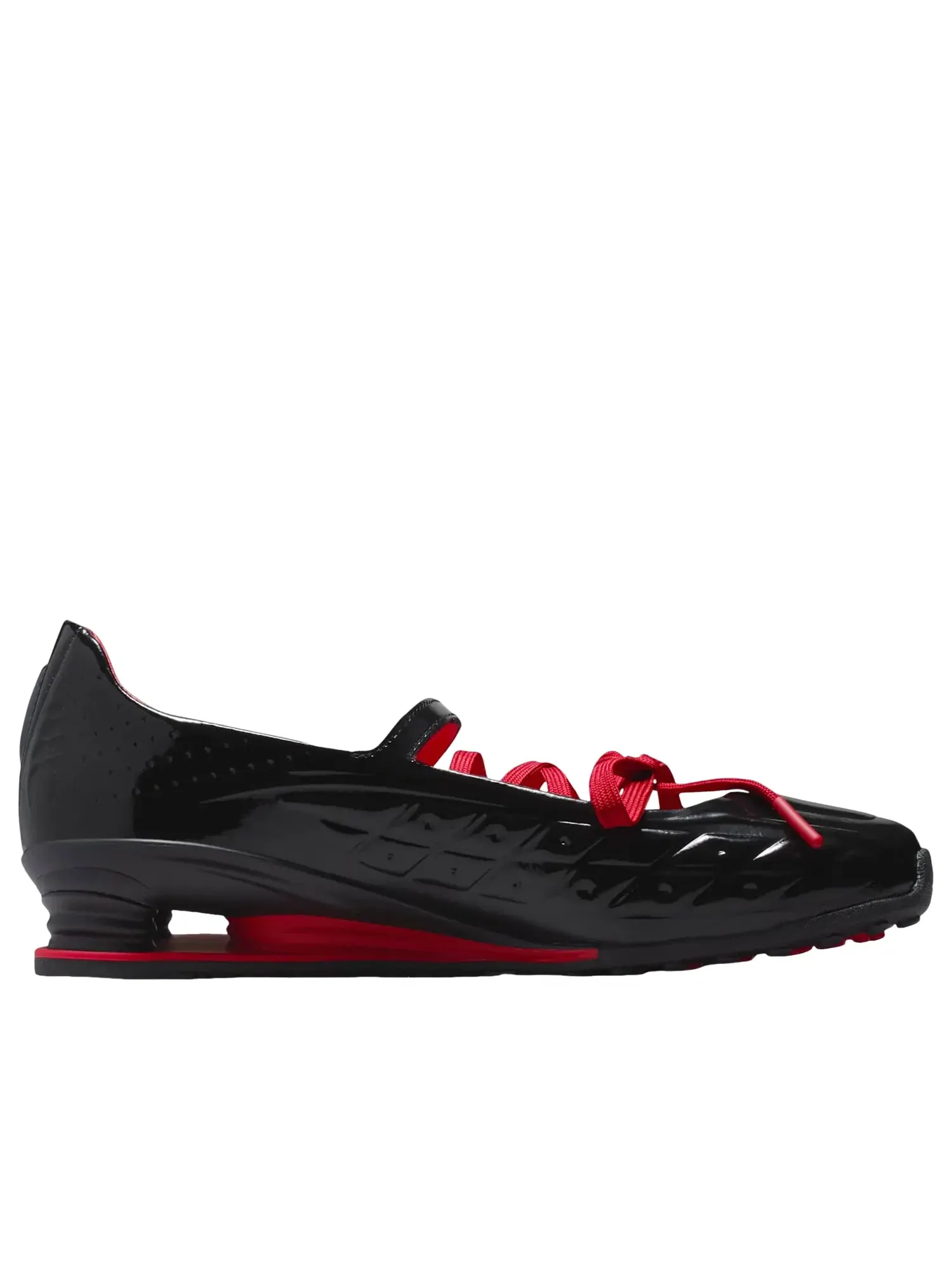 Кроссовки Nike x LABELHOOD Shox Z Calistra 'Black University Red' IW7881-001 — изображение 2 из 6, черный