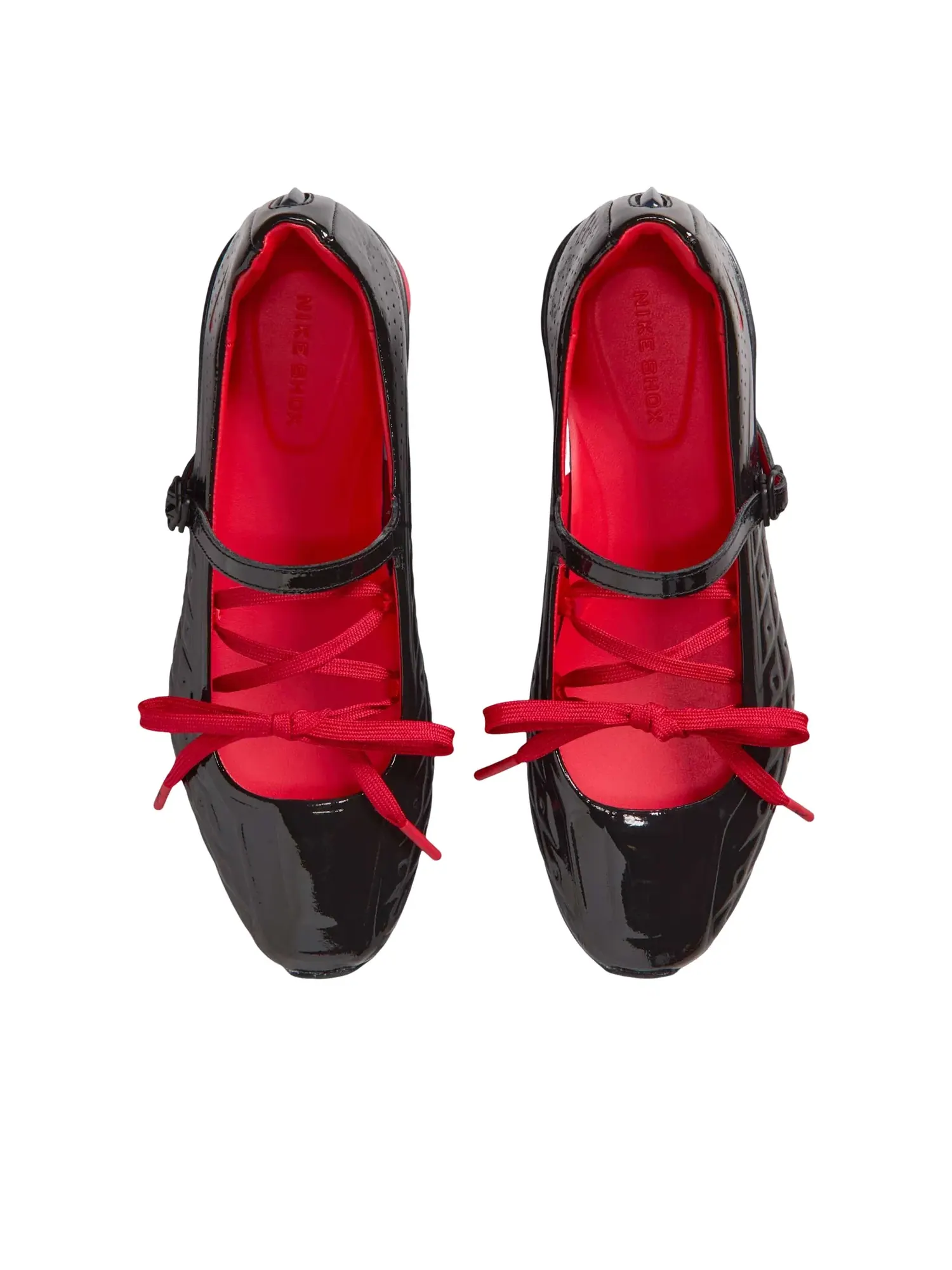 Кроссовки Nike x LABELHOOD Shox Z Calistra 'Black University Red' IW7881-001 — изображение 4 из 6, черный