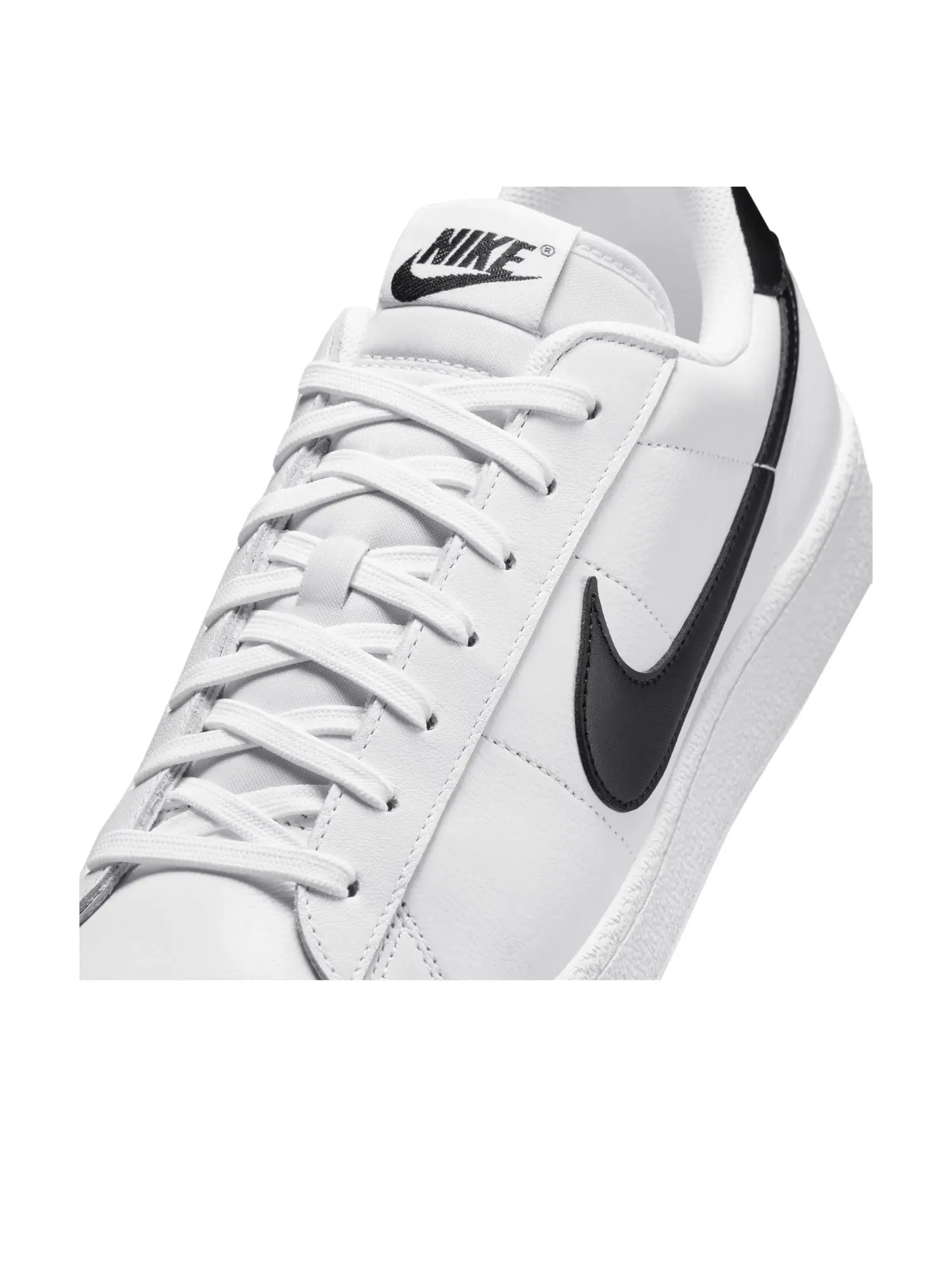 Мужские кроссовки с кожаным верхом Nike Tennis Classic White Black — изображение 5 из 6, белый