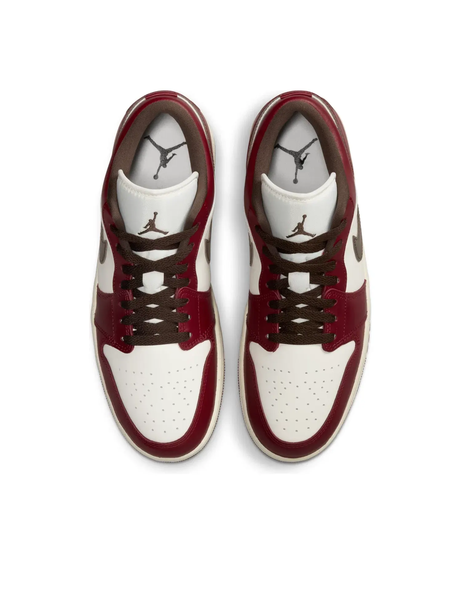 Мужские кроссовки с кожаным верхом Air Jordan 1 Low SE Sail Baroque Brown Team Red — изображение 3 из 6, красный