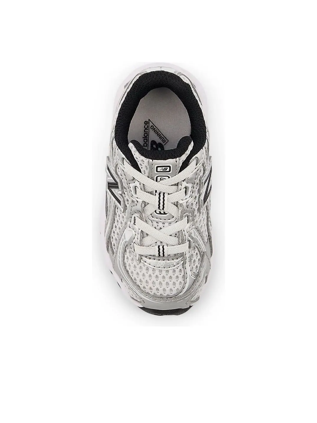 (TD) Детские кроссовки New Balance 740 Bungee Lace 'Silver Metallic Black' — изображение 3 из 5