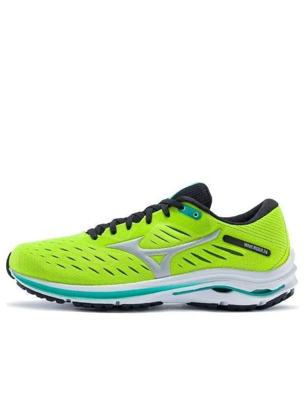 Кроссовки rider 24 neon-green 'yellow white' Mizuno — изображение 1 из 4, желтый/белый