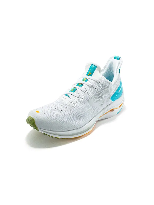 Кроссовки wave rider neo 'white blue' Mizuno — изображение 2 из 4, белый/синий
