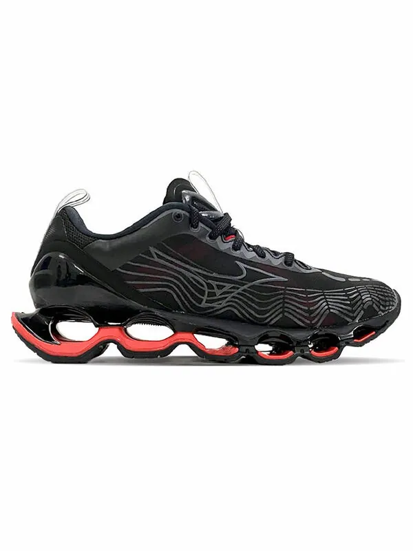 Кроссовки wave prophecy 10 'black red' Mizuno — изображение 2 из 4, черный/красный