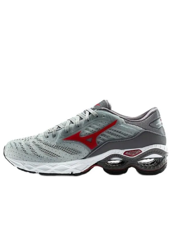 Кроссовки wave creation silver/grey Mizuno — изображение 1 из 4, серый/красный