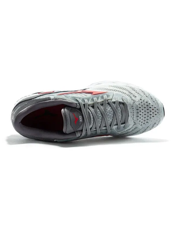 Кроссовки wave creation silver/grey Mizuno — изображение 3 из 4, серый/красный