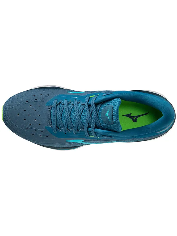 Кроссовки wave sky 5 'peacock gecko green' Mizuno — изображение 3 из 4, синий