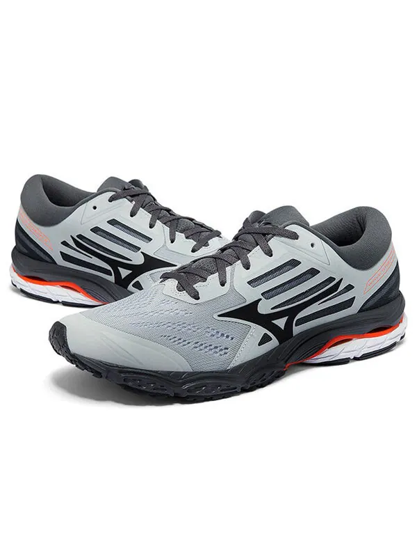 Кроссовки wave stream 2 'grey' Mizuno — изображение 3 из 4, серый/черный/красный