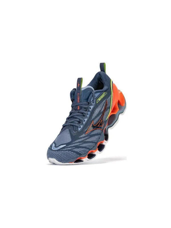 Кроссовки wave prophecy 11 'grey orange' Mizuno — изображение 2 из 4, серый/оранжевый