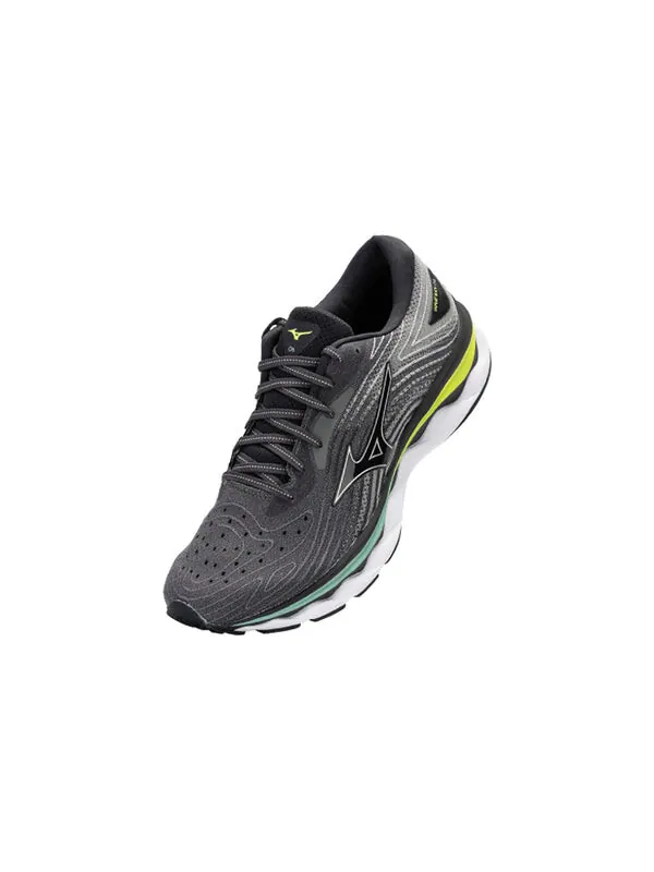 Кроссовки wave sky 6 'gray white black' Mizuno — изображение 2 из 4