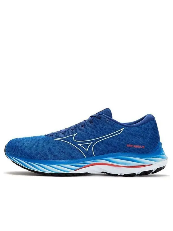 Кроссовки wave rider 26 'blue white' Mizuno — изображение 1 из 4, синий/белый