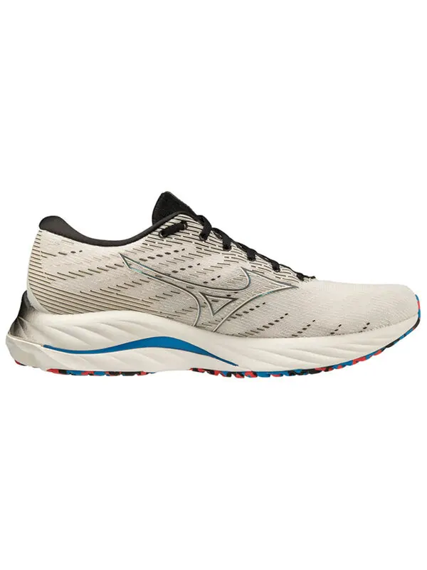 Кроссовки wave rider 26 2e wide 'white black' Mizuno — изображение 2 из 4, белый/черный