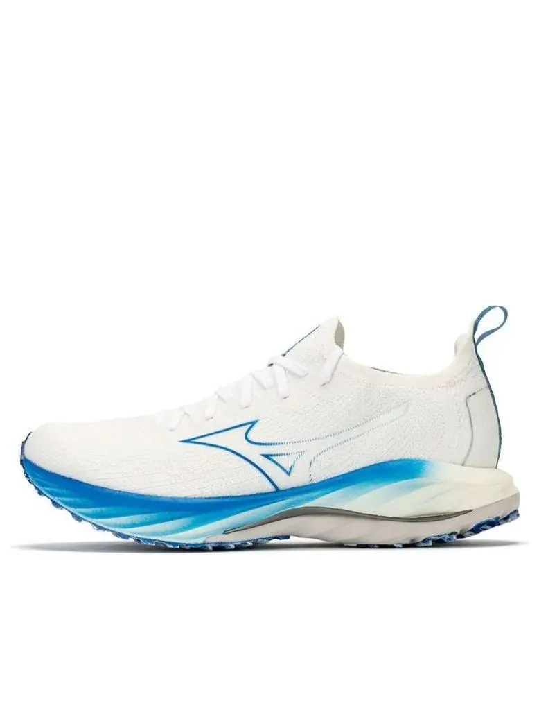 Беговые кроссовки Mizuno Wave Neo Wind 'White Blue' — изображение 1 из 5, белый