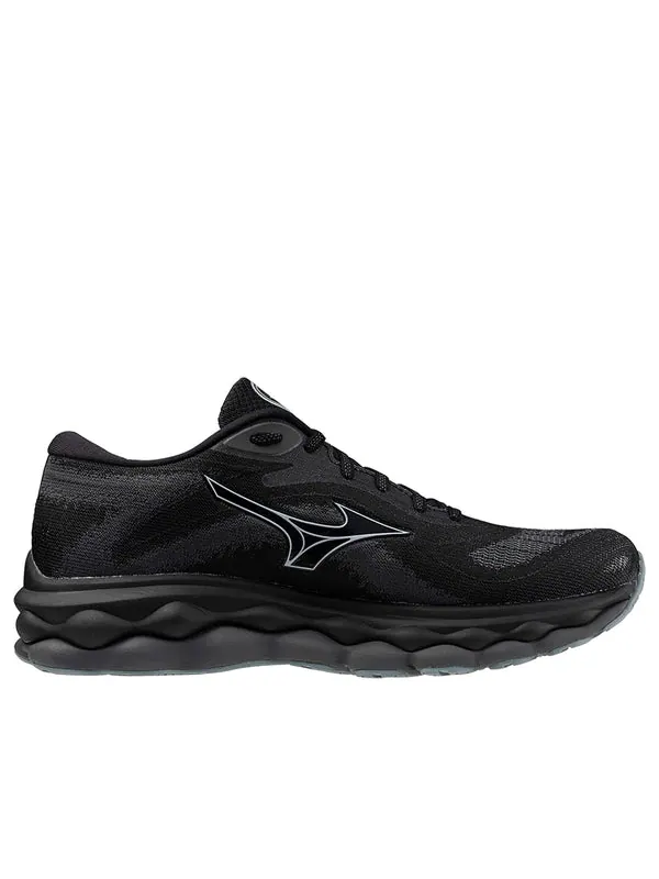 Кроссовки wave sky 7 'black' Mizuno — изображение 2 из 4, черный