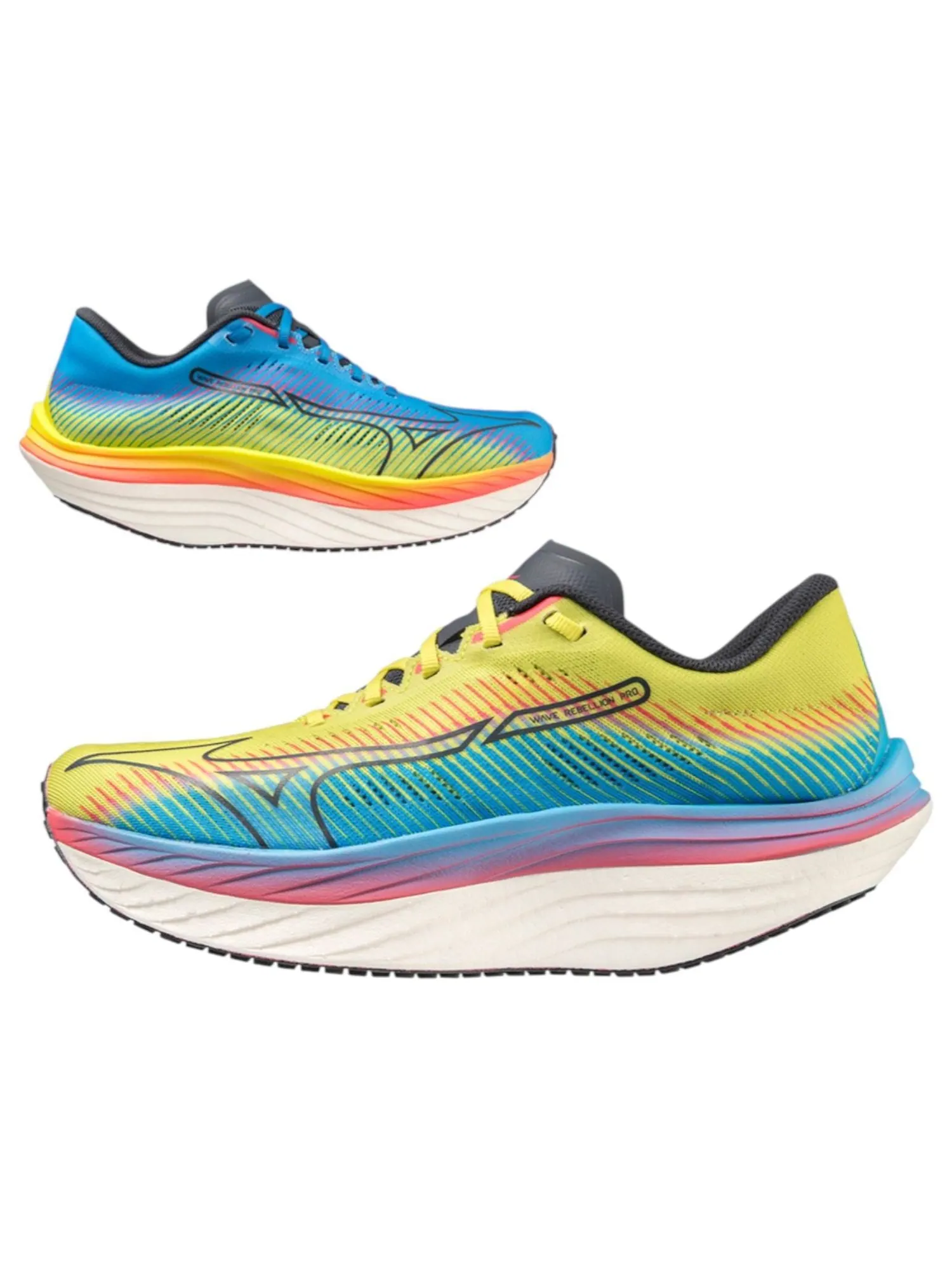 Кроссовки Mizuno Wave Rebellion Pro 'Neon Ombre Blue' — изображение 2 из 6, мульти