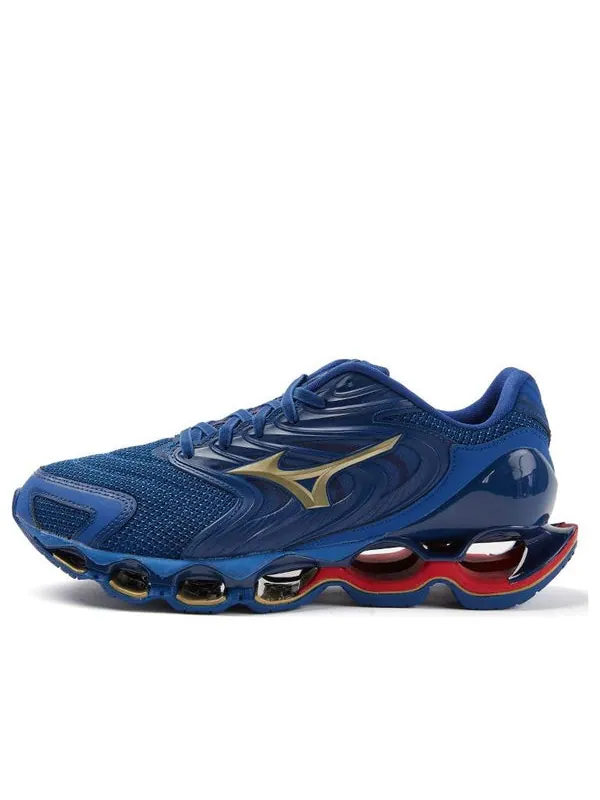 Кроссовки wave prophecy 12s 'dark blue gold wine red' Mizuno — изображение 1 из 4