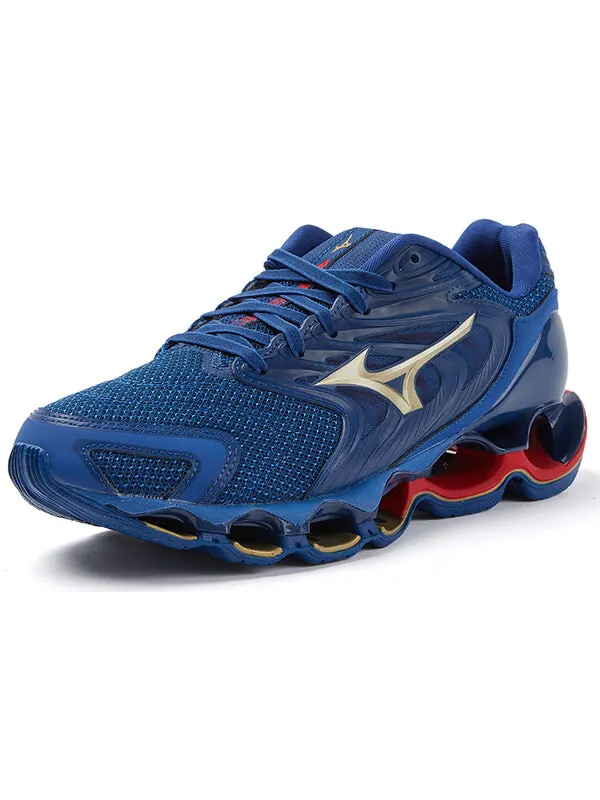 Кроссовки wave prophecy 12s 'dark blue gold wine red' Mizuno — изображение 3 из 4