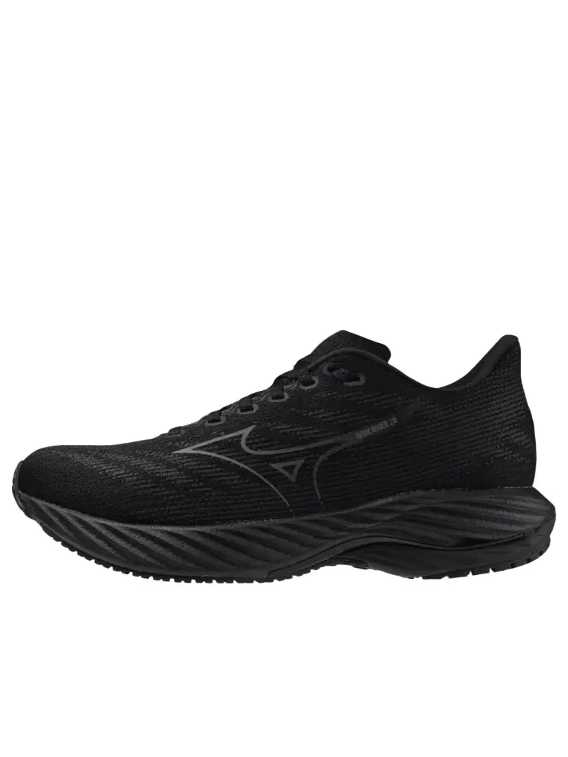 Кроссовки Mizuno Wave Rider 28 'All Black' — изображение 1 из 5, черный