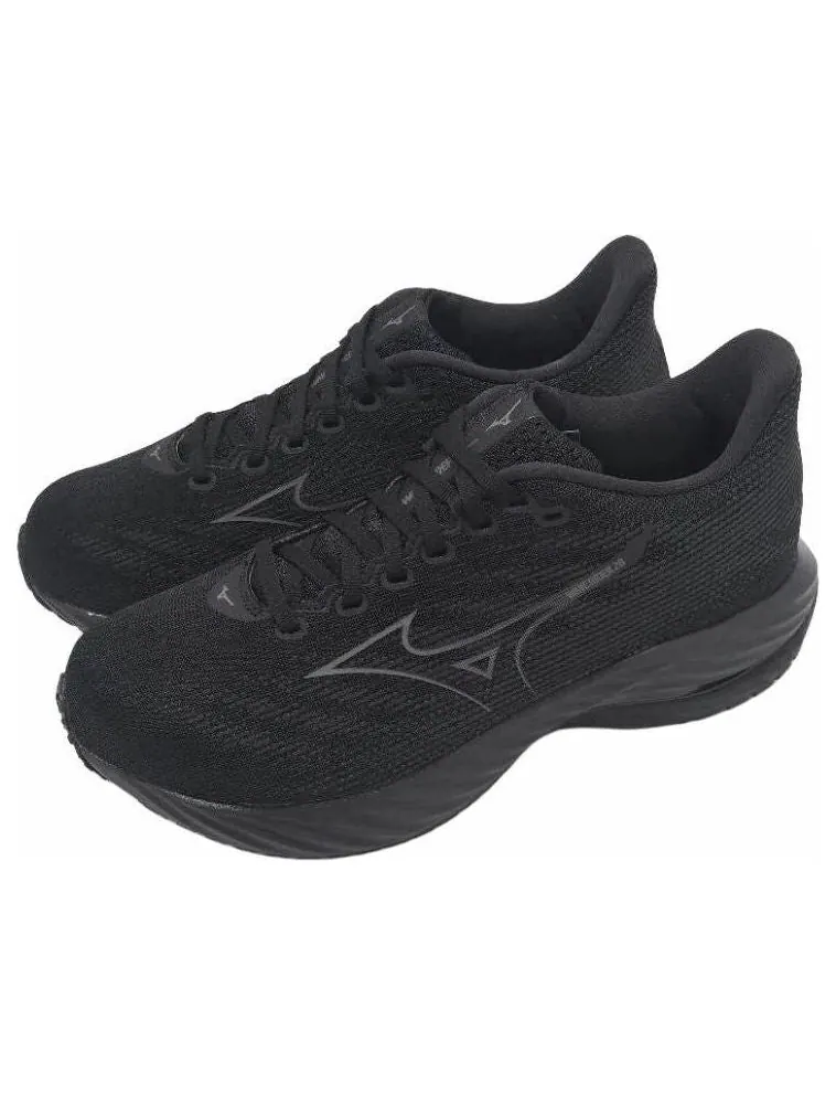Кроссовки Mizuno Wave Rider 28 'All Black' — изображение 3 из 5, черный