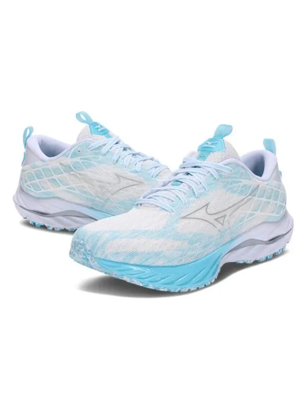 Кроссовки wave inspire 20 sp 'white blue' Mizuno — изображение 2 из 4, белый/синий
