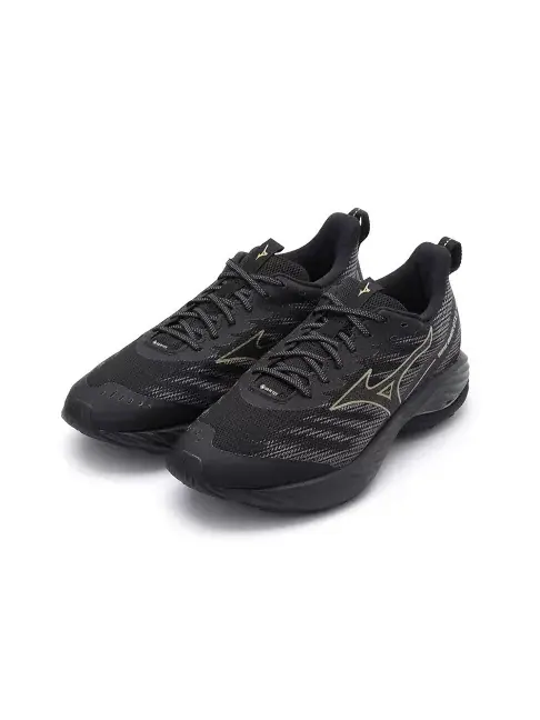 Кроссовки wave rider gtx 2 'black gold' Mizuno — изображение 3 из 4, черный/золотистый