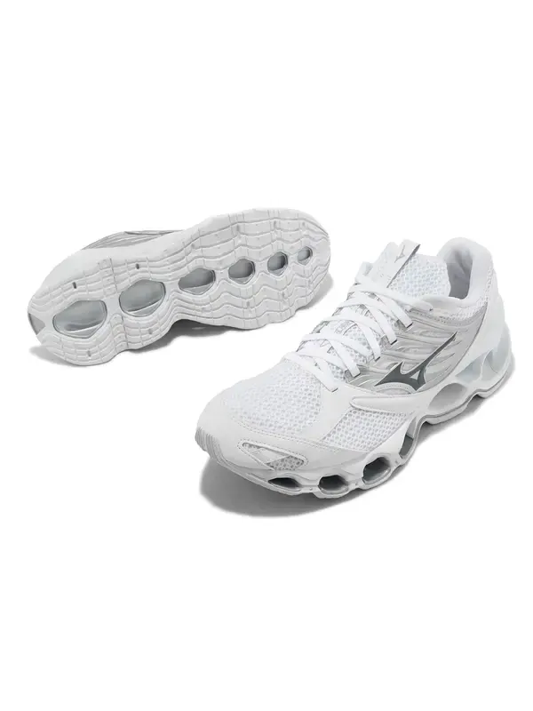 Кроссовки wave prophecy 13 s 'white silver' Mizuno — изображение 2 из 3, белый/серебристый