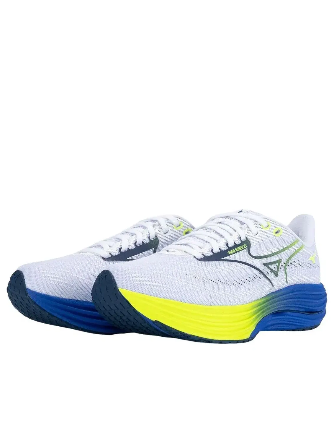 Кроссовки Mizuno Wave Rider 29 2E Wide 'White Blue' J1GC250453 — изображение 2 из 5, белый